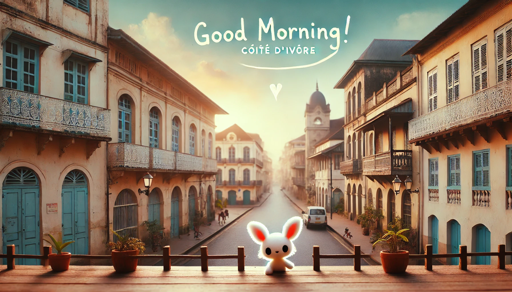 a morning scene at Historic Town of Grand-Bassam, Côte d'Ivoire