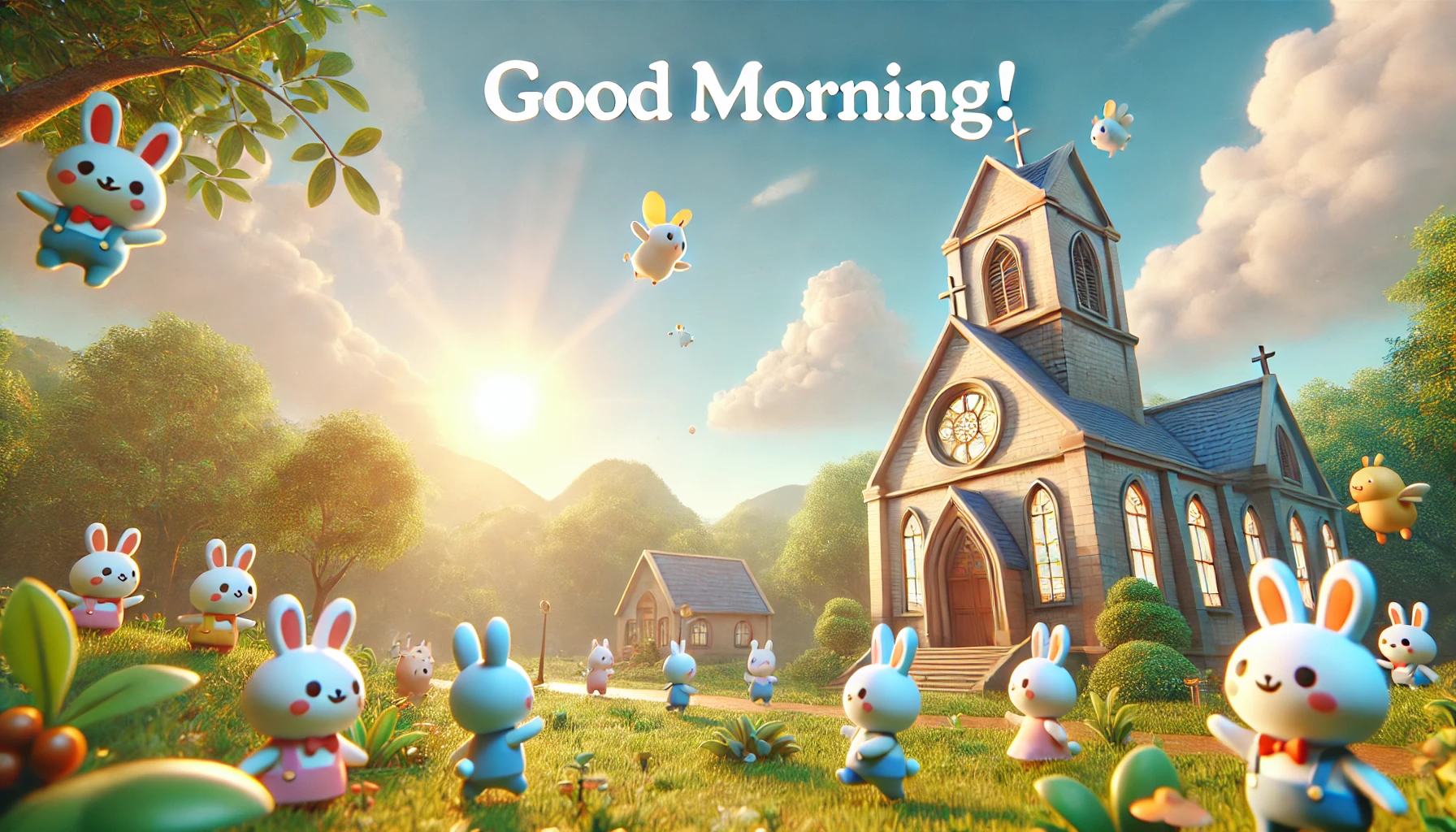 a morning scene at St. John's Maroon Church in Maroon Town, a district of Freetown, Sierra Leone