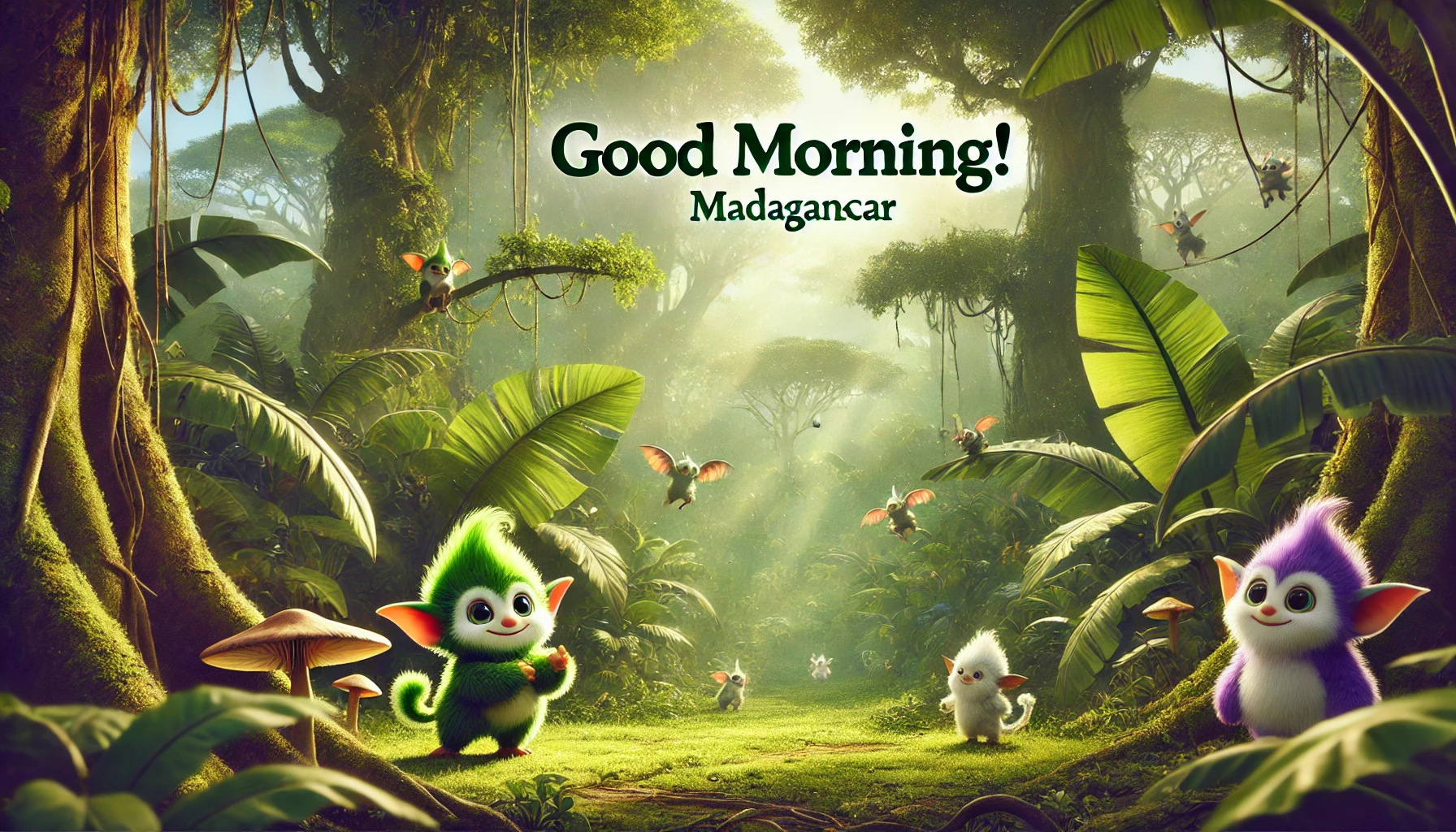 a morning scene at Rainforests of the Atsinanana, Madagascar