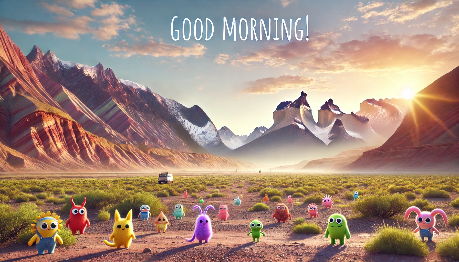 a morning scene at Quebrada de Humahuaca, Argentina