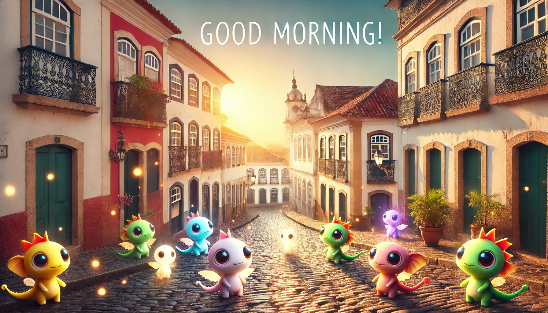 a morning scene at Historic Centre of the Town of Olinda, Brazil