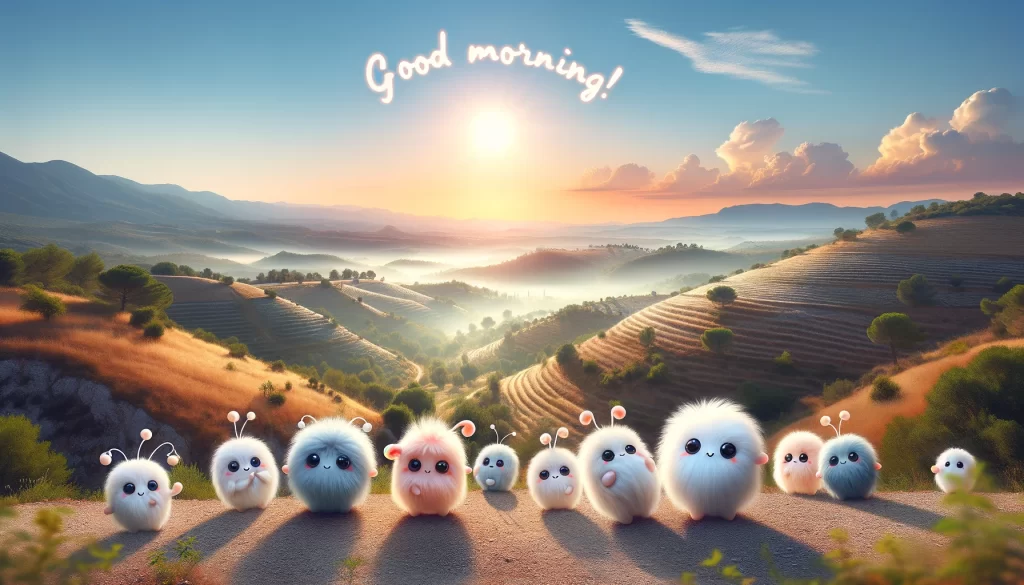 a morning natural landscape of somewhere in Spain