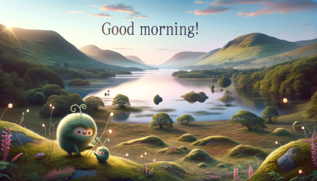 an early morning image of Scottish Lake District landscape