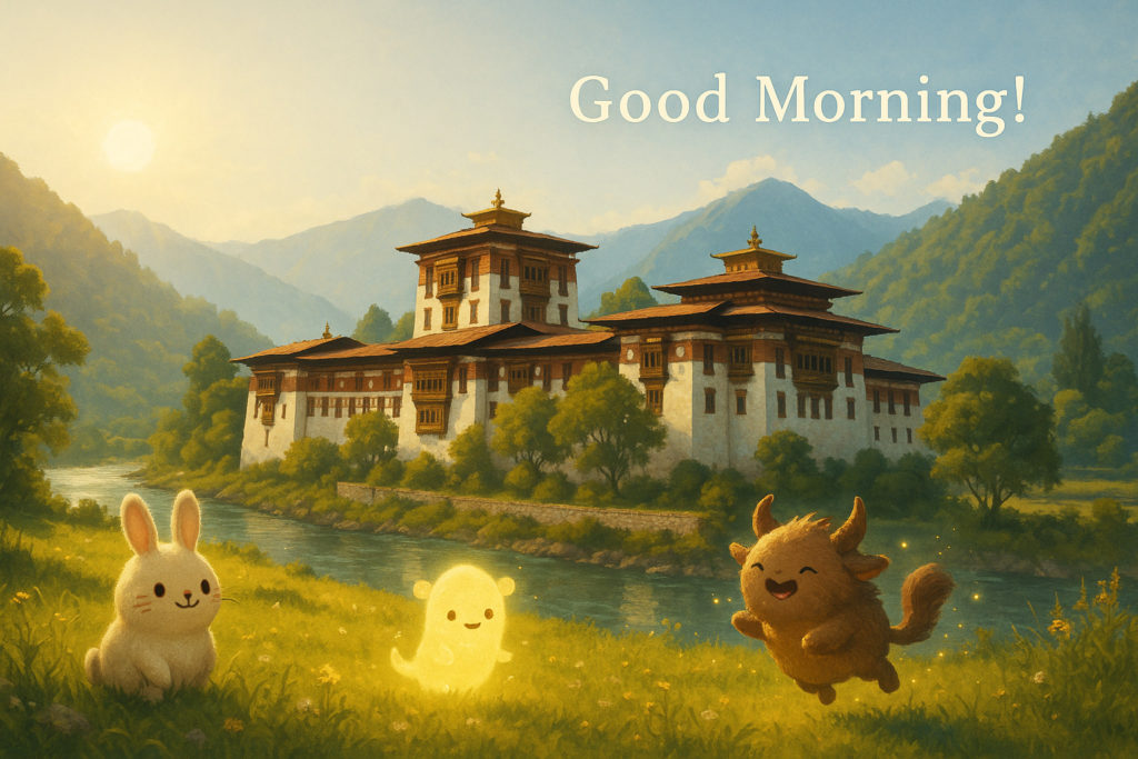 Good Morning!
プナカの朝